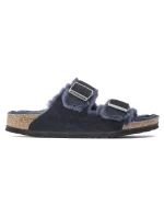 Birkenstock Arizona VL Shearling Midnight Insulated Žabky Suede Leather Narrow (1020583)