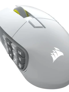 Bezdrôtová herná myš Corsair Scimitar Elite SE - biela