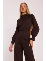 M879 Kombinéza so stojacím golierom - hnedá