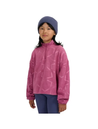 Dievčenský fleece 4F F342 tmavoružový 4FJWAW25TFLEF342 53A