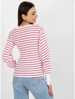 Dámska blúzka RV BZ 8613.15x biela a červená - FPrice