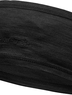 Craft Corporate Essence Wool Headband Čelenka z merino vlny 81.6633 čierna