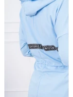 Dlhší zadný plášť modrý