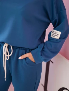 Súprava tepláky + nohavice z maslovej tkaniny denim