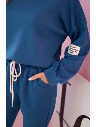 Súprava tepláky + nohavice z maslovej tkaniny denim Súprava tepláky + nohavice z maslovej tkaniny denim