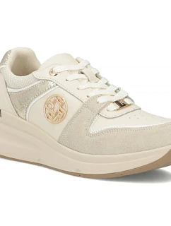 Dámske béžové kožené čižmy Filippo DP7769