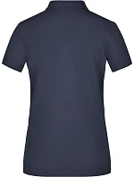 Daiber JN 969 Dámske piqué polo „Plain“ 02.0969 tmavomodrá/tmavomodrá/biela