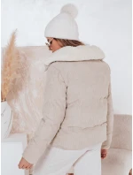 Dámska zimná manšestrová bunda TRENDYGLAM béžová FashionStreet TY4358