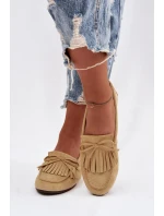 Dámské mokasíny s třásněmi Žluté Janelisse