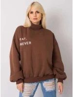 Mikina EM BL 649.23X tmavo hnedá