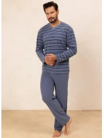 Regina 490 long/r M-2XL Z25/26 pánske froté pyžamo Regina 490 long/r M-2XL Z25/26 pánske froté pyžamo