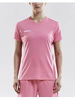 Craft Teamwear Squad Go Jersey Solid W Dámske športové tričko s výstrihom do V 82.5566 jasne červená Craft Teamwear Squad Go Jersey Solid W Dámske športové tričko s výstrihom do V 82.5566 jasne červená