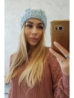 Fleecová čiapka Dolores K303 marine+kiwi+brown