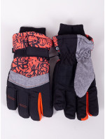 Yoclub Detské zimné lyžiarske rukavice REN-0262C-A150 Viacfarebné