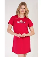 Dámska nočná košeľa s krátkym rukávom Méďa Smile Dámska nočná košeľa s krátkym rukávom Méďa Smile