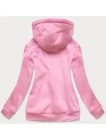 Ružová dámska tepláková mikina (W02-20)