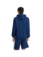 Pánska mikina adidas Essentials 3-Stripes French Terry Hoodie, tmavomodrá, KY4203