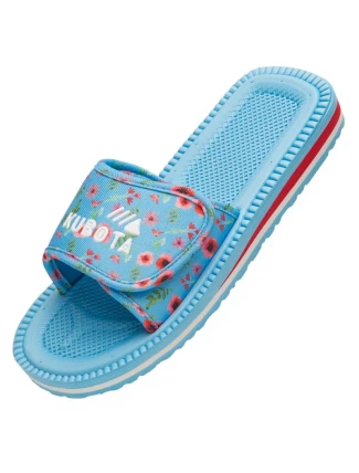 Klapka na suchý zips Kubota viacfarebná kvetinová modrá K25SS-100-001-14-1
