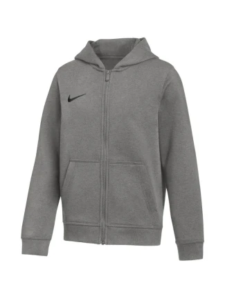 Detská fleecová mikina Nike Park 26 s kapucňou a zipsom tmavosivá IB1232 063
