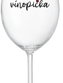 VINOPIČKA - číry pohár na víno 350 ml