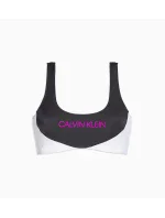 Vrchný diel plaviek KW0KW00898-BEH čiernobiela - Calvin Klein Vrchný diel plaviek KW0KW00898-BEH čiernobiela - Calvin Klein