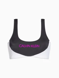 Vrchný diel plaviek KW0KW00898-BEH čiernobiela - Calvin Klein