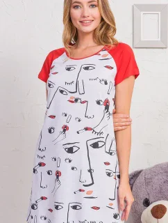 Dámska nočná košeľa s krátkym rukávom Fiona