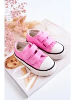 Dziecięce Trampki Na Rzepy Różowe Bernie