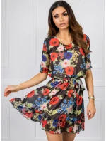 Šaty LK SK 507626.70 čierna a červená