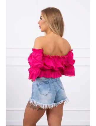 Fuchsiová blúza s pruhmi