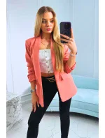 Bunda s klopou elegantná tmavá marhuľová