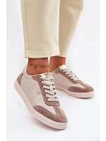Dámske tenisky z prírodnej kože LR61-7091 Beige Dámske tenisky z prírodnej kože LR61-7091 Beige