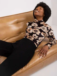 Blúzka DHJ BZ N6118.36 čierna a béžová