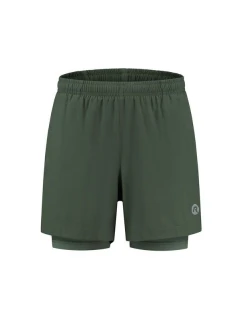 Rogelli 2v1 šortky ESSENTIAL green S