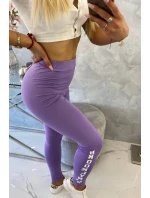 Nohavice legíny Brooklyn tmavo fialové Nohavice legíny Brooklyn tmavo fialové