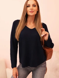 Dámsky viskózový sveter s véčkovým výstrihom