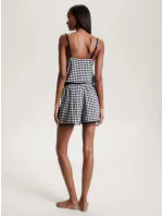 Dámske pyžamové šortky WOVEN SHORT PRINT UW0UW04944 02G tm. modro-biele - Tommy Hilfiger Dámske pyžamové šortky WOVEN SHORT PRINT UW0UW04944 02G tm. modro-biele - Tommy Hilfiger