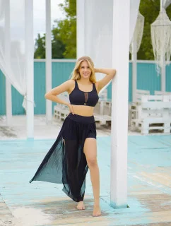 Dámska plážová sukňa Dancing 13 DAN13-19 Black - Self