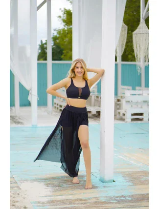 Dámska plážová sukňa Dancing 13 DAN13-19 Black - Self