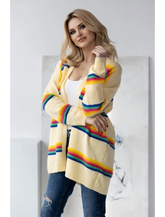 Sveter na zapínanie model 178649 PeeKaBoo