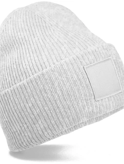 Beechfield B 336R Pletená čiapka s nášivkou „Tonal“ 53.336R cloud grey