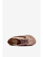 Dámske kožené semišové barefoot tenisky Zazoo N1400 v béžovej farbe Dámske kožené semišové barefoot tenisky Zazoo N1400 v béžovej farbe