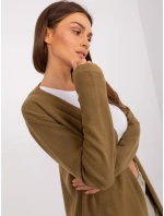 Kardigán AT SW 2333.31X olivovo zelený