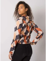 Blúzka DHJ BZ 15251.82 čierna a béžová