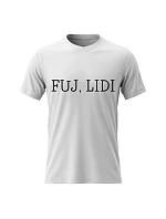 Dámske bavlnené tričko s potlačou - FUJ, LIDI - biele