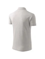 Pánska polokošeľa Pique svetlo šedá