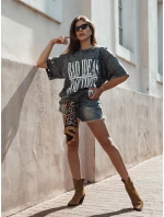 Dámske tričko s potlačou HAYATOUS graphite FashionStreet RY2648