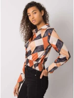 Blúzka DHJ BZ 15251.82 čierna a béžová