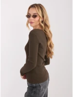 Blúzka WT BZ A1076.15 tmavohnedá