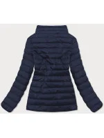 Tmavomodrá ľahká prešívaná dámska bunda (20311-221)
